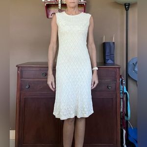 Sundance X-small knit dress in cream. Worn once. No snags.